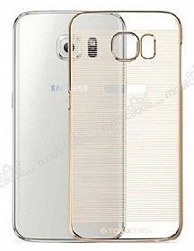 Totu Design Breeze Samsung i9800 Galaxy S6 Gold Rubber Klf