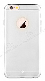 TotuDesign Frosted iPhone 6 / 6S Ultra nce Metalik Silver Silikon Klf