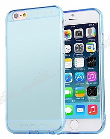Totu Design iPhone 6 / 6S Soft Serisi Mavi Silikon Klf