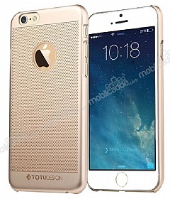 Totu Design iPhone 6 / 6S Golden Serisi King Gold Rubber Klf