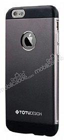 Totu Design Knight iPhone 6 Plus / 6S Plus Metal Siyah Klf