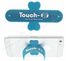 Touch- u Silikon Mavi Telefon Stand