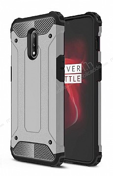 Tough Power OnePlus 7 Ultra Koruma Silver Klf