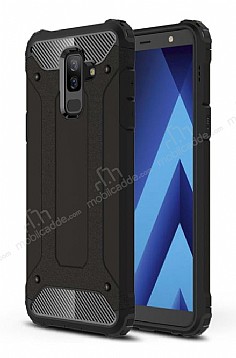 Tough Power Samsung Galaxy A6 Plus 2018 Ultra Koruma Siyah Klf