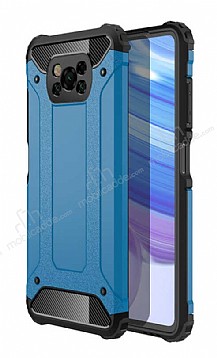 Tough Power Xiaomi Poco X3 Ultra Koruma Mavi Klf