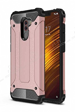 Tough Power Xiaomi Pocophone F1 Ultra Koruma Rose Gold Klf