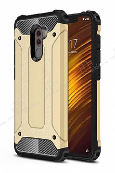 Tough Power Xiaomi Pocophone F1 Ultra Koruma Gold Klf