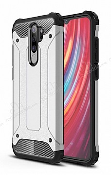 Tough Power Xiaomi Redmi Note 8 Pro Ultra Koruma Silver Klf