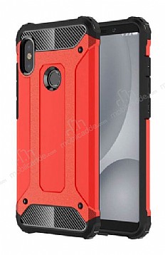 Tough Power Xiaomi Redmi S2 Ultra Koruma Krmz Klf
