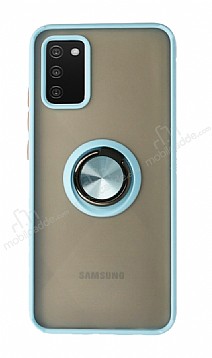Union Ring Samsung Galaxy A02s Kamera Korumal Mavi Klf