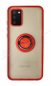 Union Ring Samsung Galaxy A02s Kamera Korumal Krmz Klf