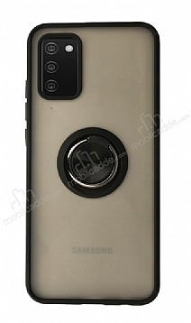 Union Ring Samsung Galaxy A02s Kamera Korumal Siyah Klf