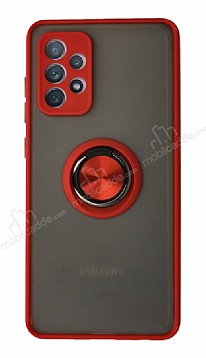Union Ring Samsung Galaxy A52s 5G Kamera Korumal Krmz Klf