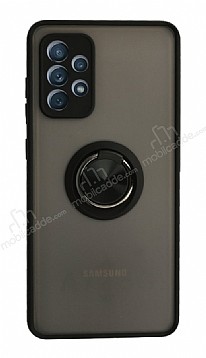Union Ring Samsung Galaxy A32 4G Kamera Korumal Siyah Klf