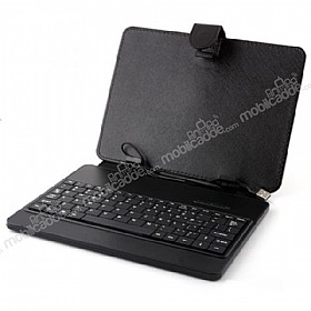 Universal 7 in Klavyeli Tablet Siyah Klf