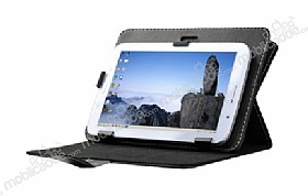 Universal 8 in Tablet Siyah Deri Klf