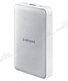 Universal Samsung Orjinal USB 11.300 mAh Powerbank Gri Yedek Batarya