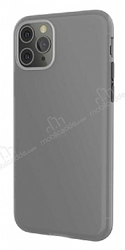 Ugly Rubber Frost Skin iPhone 11 Pro Max effaf Siyah Silikon Klf