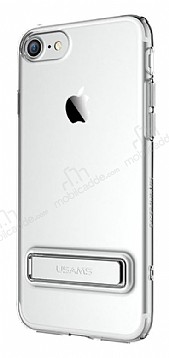 Usams iPhone 7 / 8 Standl Silver Silikon Klf
