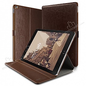 Verus Dandy Layered Leather iPad Pro 12.9 Kahverengi Klf