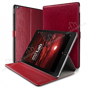 Verus Dandy Layered Leather iPad Pro 9.7 Krmz Klf