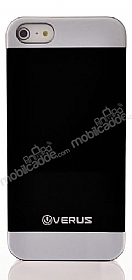 Verus iPhone SE / 5 / 5S Sert Parlak Siyah Rubber Klf