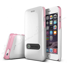 Verus Slim Hard Slide iPhone 6 / 6S Baby Pink & White Klf