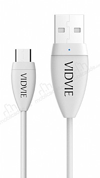 Vidvie CB402VN Ikl 2.1A Micro USB arj & Data Kablosu 1m