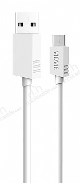 Vidvie CB404VN 2.1A Micro USB arj & Data Kablosu 1m