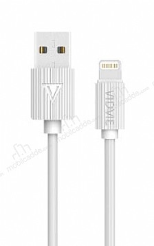 Vidvie CB410i Beyaz Lightning USB arj & Data Kablosu 1m