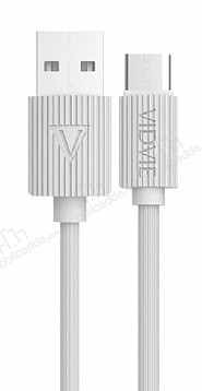 Vidvie CB410VN Beyaz Micro USB arj & Data Kablosu 1m