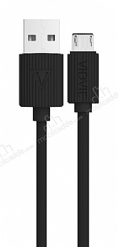 Vidvie CB410VN Siyah Micro USB arj & Data Kablosu 1m
