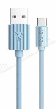 Vidvie CB410VN Mavi Micro USB arj & Data Kablosu 1m