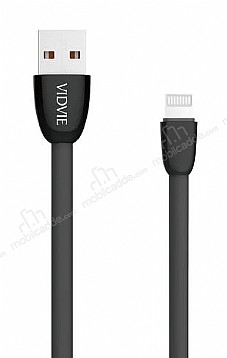 Vidvie CB411i Siyah Lightning USB Hzl arj & Data Kablosu 1m