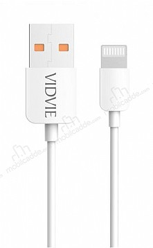 Vidvie CB412i Beyaz Lightning USB arj & Data Kablosu 1m