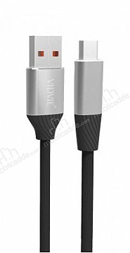 Vidvie CB416VN Siyah Micro USB Hasr rg Metal arj & Data Kablosu 1m