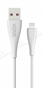 Vidvie CB427i Beyaz Lightning USB arj & Data Kablosu 1m