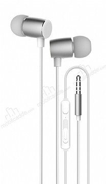 Vidvie HS622 Metal 3.5mm Beyaz Mikrofonlu Kulaklk