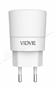 Vidvie PLE208Q Qualcomm Beyaz Micro USB Hzl arj Adaptr