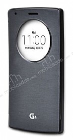 Voia LG G4 Orjinal Uyku Modlu Pencereli Siyah Klf