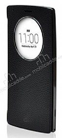 Voia LG G4 Premium Uyku Modlu Pencereli Siyah Gerek Deri Klf