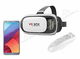 VR BOX LG G6 Bluetooth Kontrol Kumandal 3D Sanal Gereklik Gzl