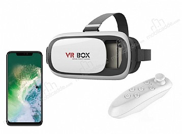 VR BOX Casper Via A3 Plus Bluetooth Kontrol Kumandal 3D Sanal Gereklik Gzl