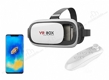 VR BOX Huawei Mate 20 Pro Bluetooth Kontrol Kumandal 3D Sanal Gereklik Gzl