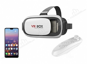 VR BOX Huawei P20 Pro Bluetooth Kontrol Kumandal 3D Sanal Gereklik Gzl