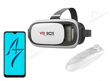 VR BOX Oppo AX7 Bluetooth Kontrol Kumandal 3D Sanal Gereklik Gzl