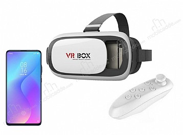 VR BOX Xiaomi Mi 9T Bluetooth Kontrol Kumandal 3D Sanal Gereklik Gzl