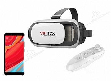 VR BOX Xiaomi Redmi S2 Bluetooth Kontrol Kumandal 3D Sanal Gereklik Gzl