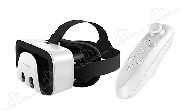 VR Shinecon 3D Glasses Bluetooth Kumandal Sanal Gereklik Gzl