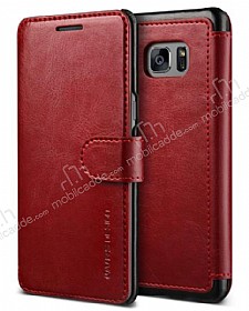 VRS Design Dandy Layered Leather Samsung Galaxy Note FE Krmz Klf